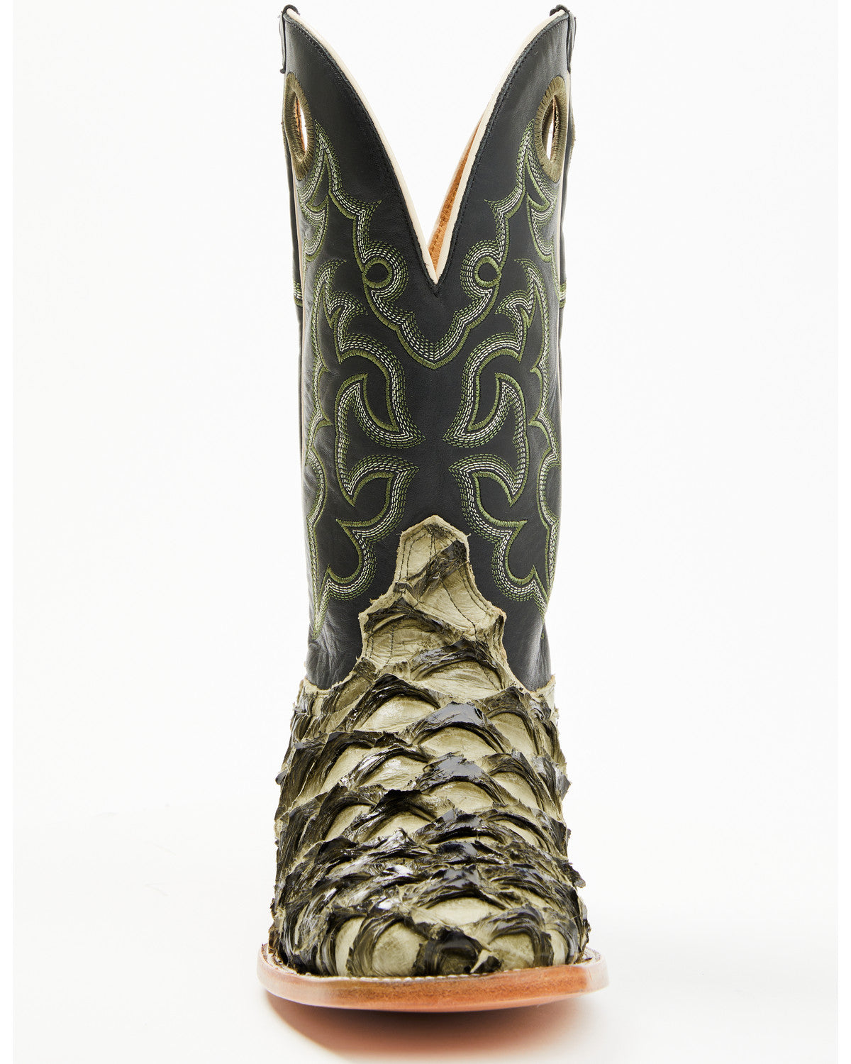 Men's Malaga Exotic Pirarucu Western Boots - Broad Square T
