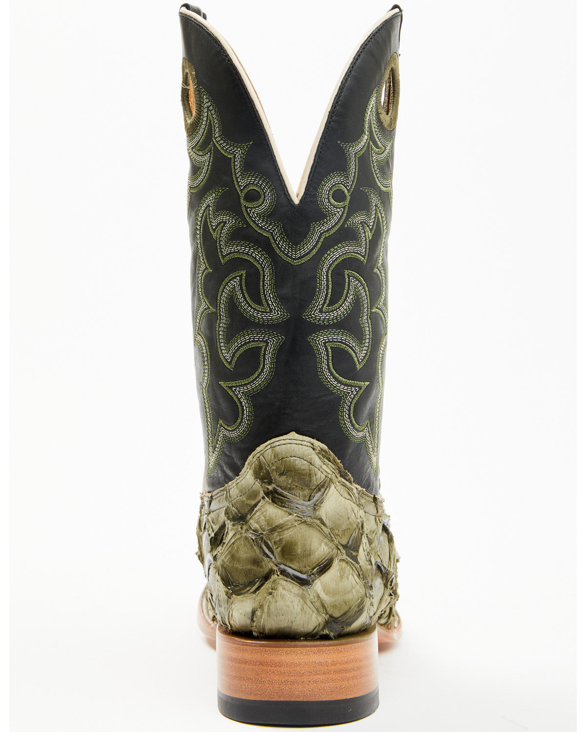 Men's Malaga Exotic Pirarucu Western Boots - Broad Square T