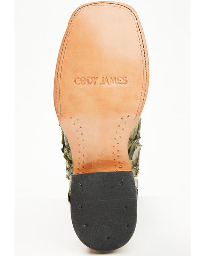 Men's Malaga Exotic Pirarucu Western Boots - Broad Square T