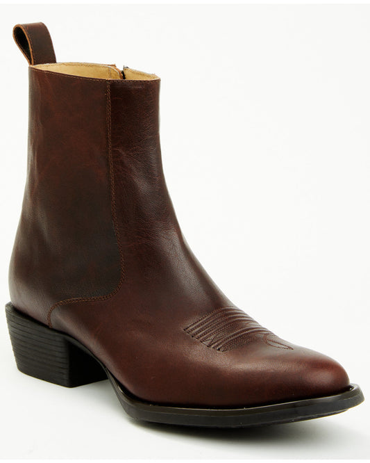 Men's Larsen Western Ankle Boots - Round Toe