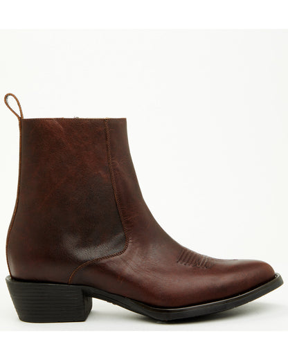 Men's Larsen Western Ankle Boots - Round Toe