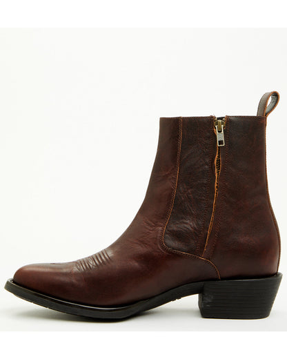 Men's Larsen Western Ankle Boots - Round Toe