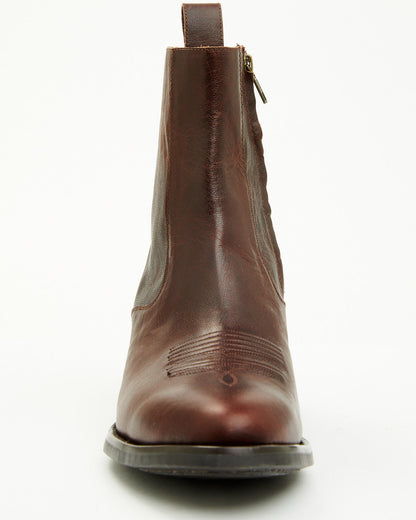 Men's Larsen Western Ankle Boots - Round Toe