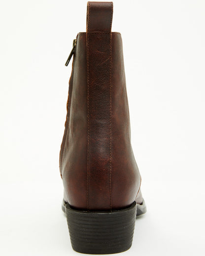 Men's Larsen Western Ankle Boots - Round Toe