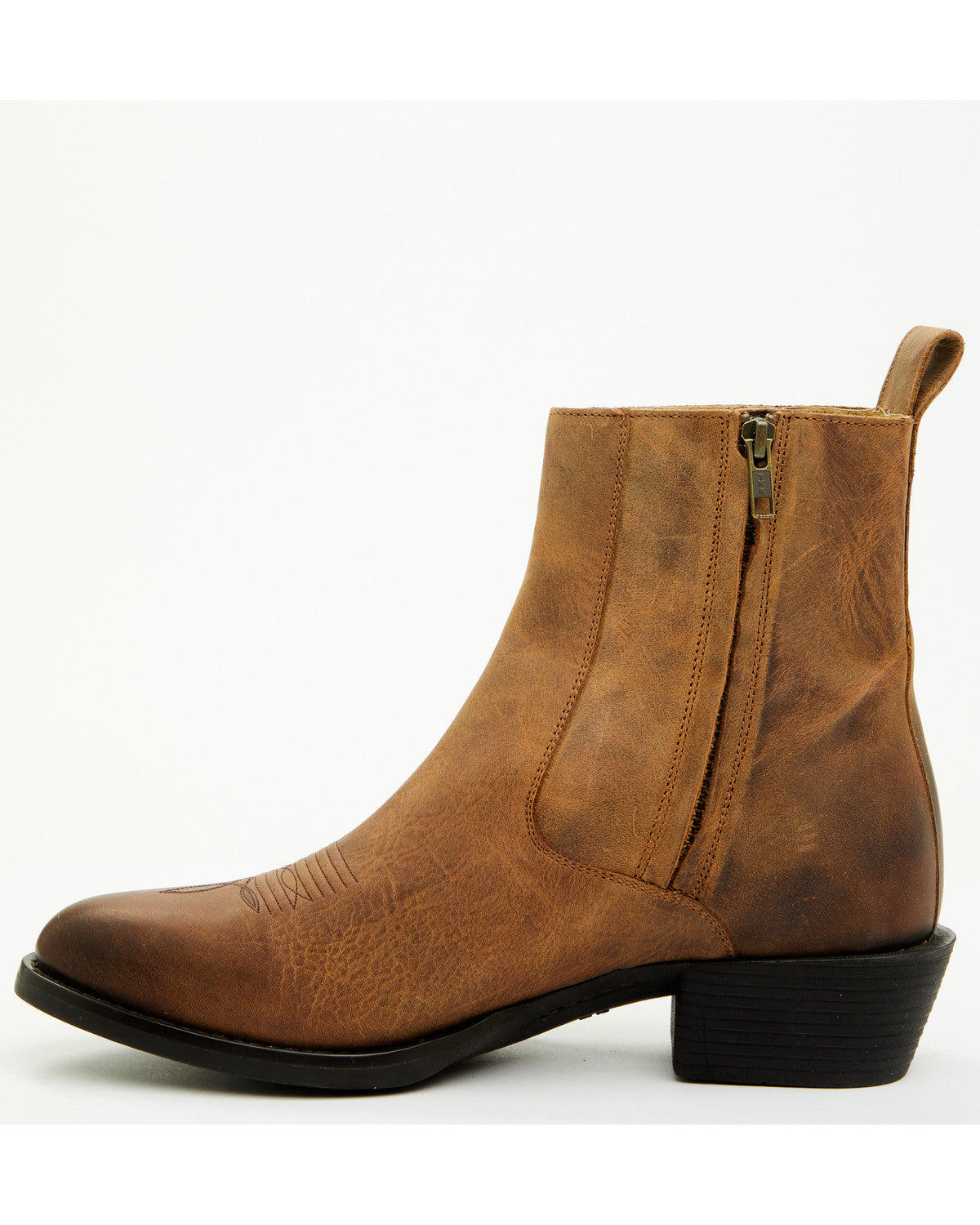 Men's Larsen Western Ankle Boots - Round Toe