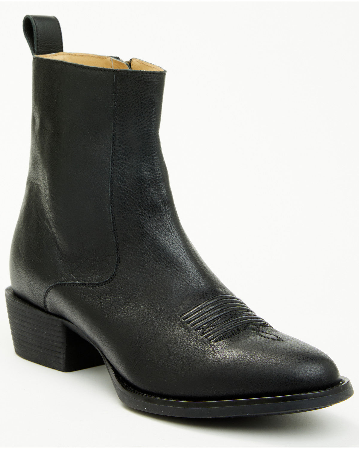 Men's Larsen Western Ankle Boots - Round Toe