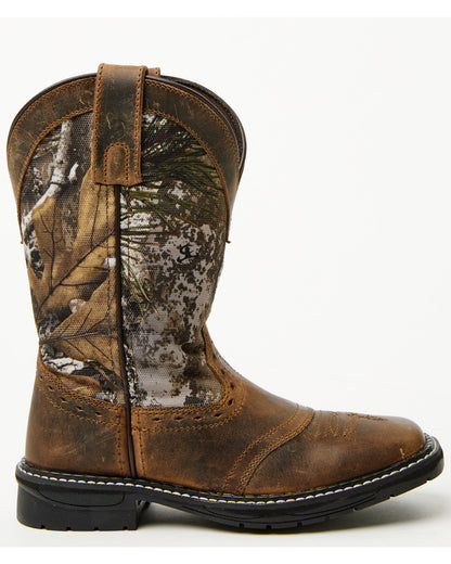 Boys' Tucker Western Boots - Broad Square Toe