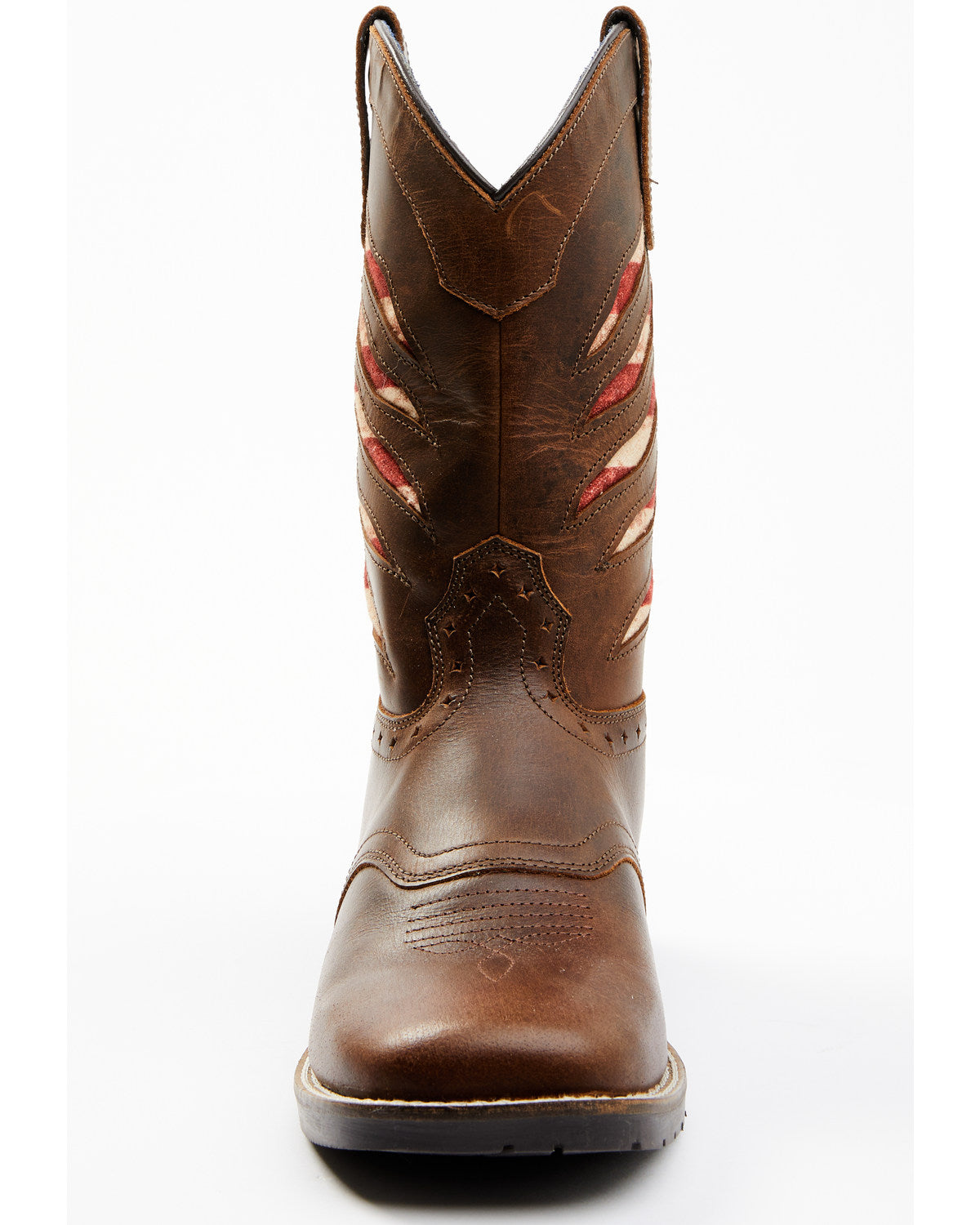 Boys' Ripped Flag Western Boots - Broad Square Toe