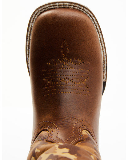 Boys' Camo Western Boots - Square Toe