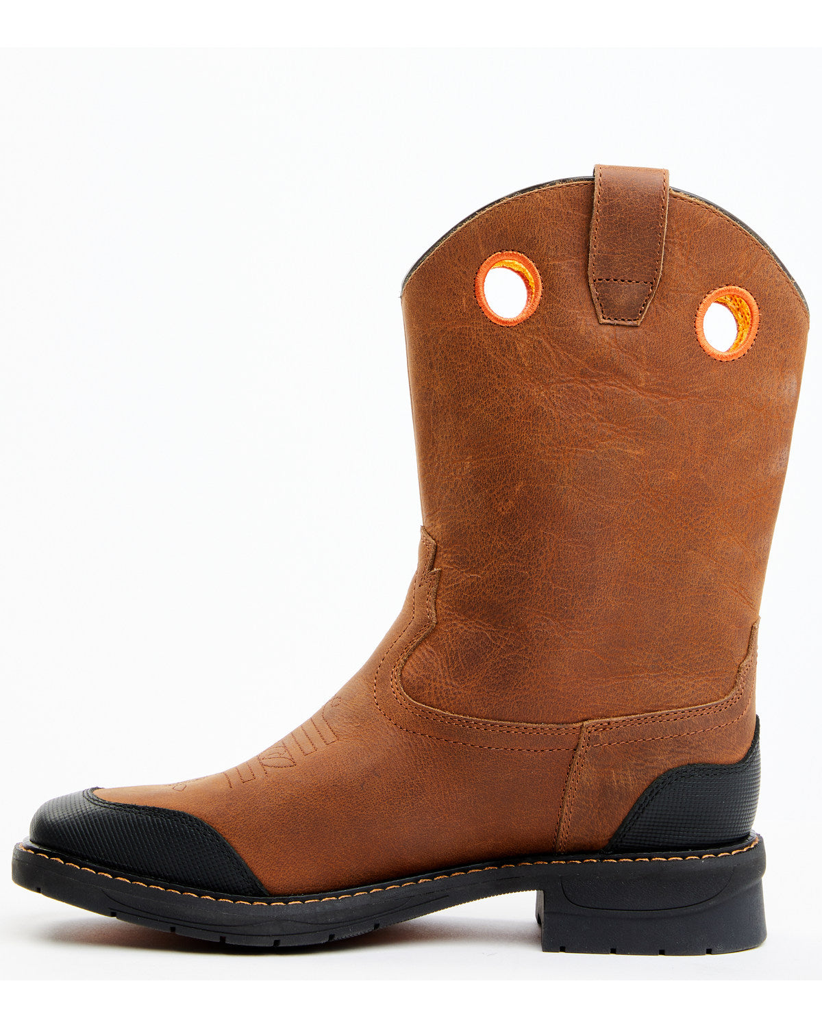 Boys' Skull Work Boots - Broad Square Toe