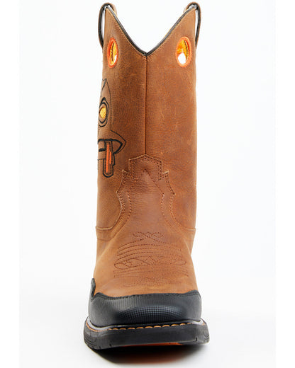 Boys' Skull Work Boots - Broad Square Toe