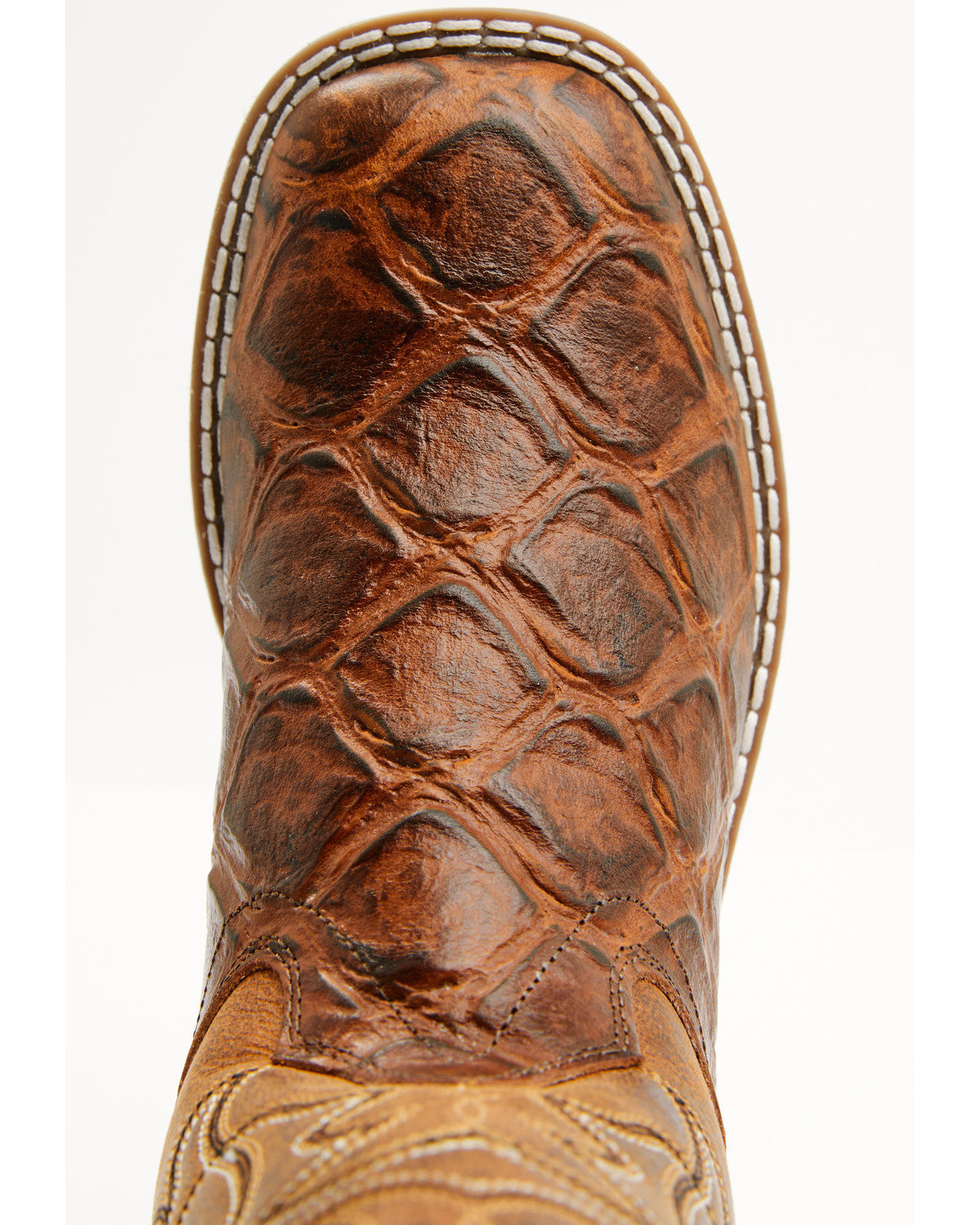 Boys' Duke Pirarucu Print Western Boots - Broad Square Toe
