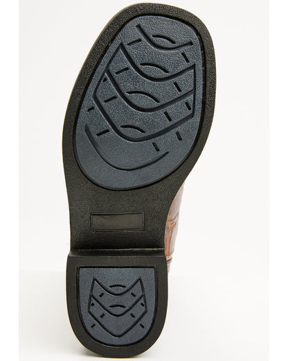 Boys' Duke Pirarucu Print Western Boots - Broad Square Toe