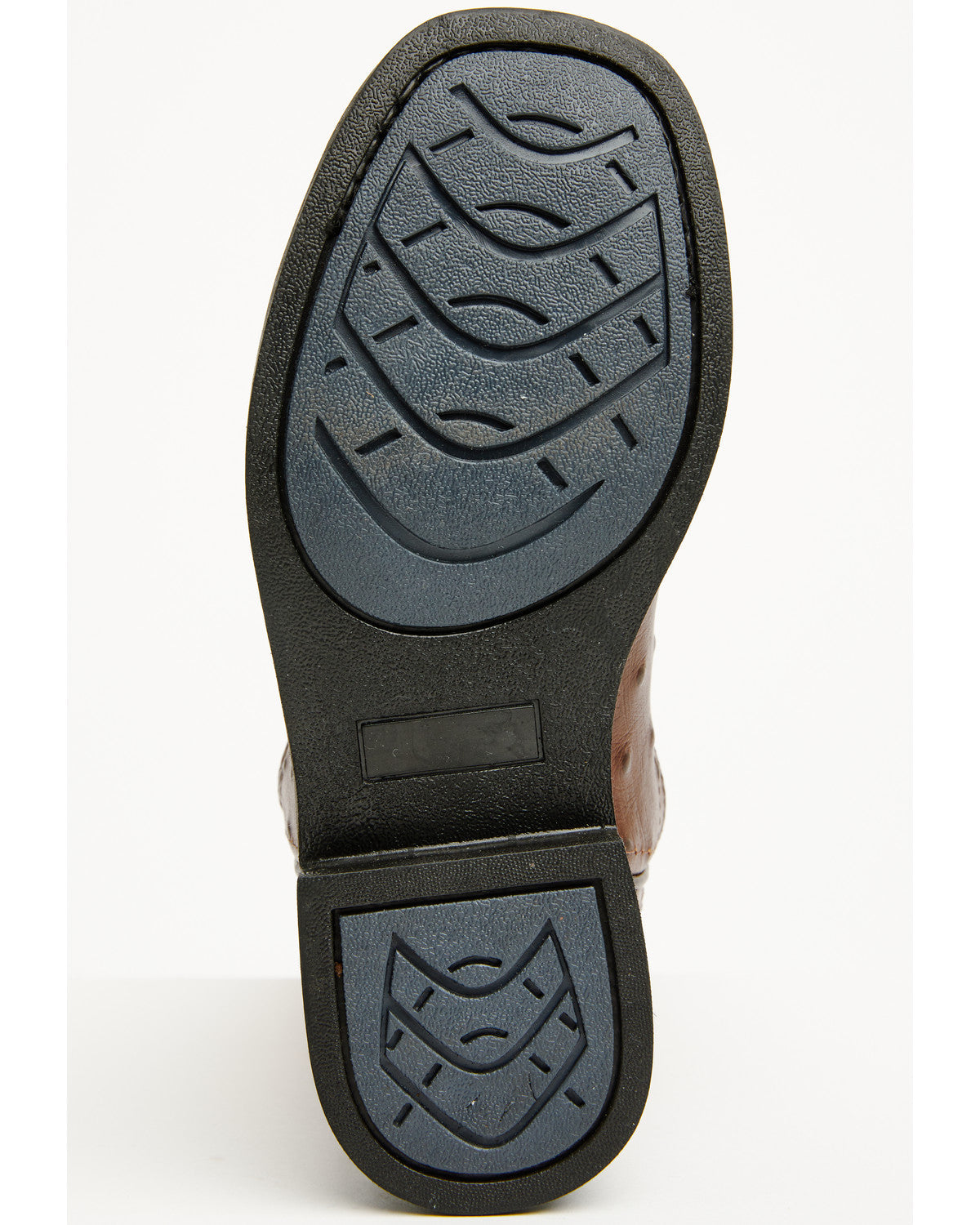 Boys' Dean Ostrich Print Western Boots - Broad Square Toe