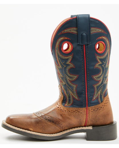 Boys' Bobby Western Boots - Broad Square Toe