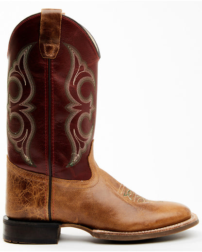 Boys' Ames Tonal Western Boots - Broad Square Toe
