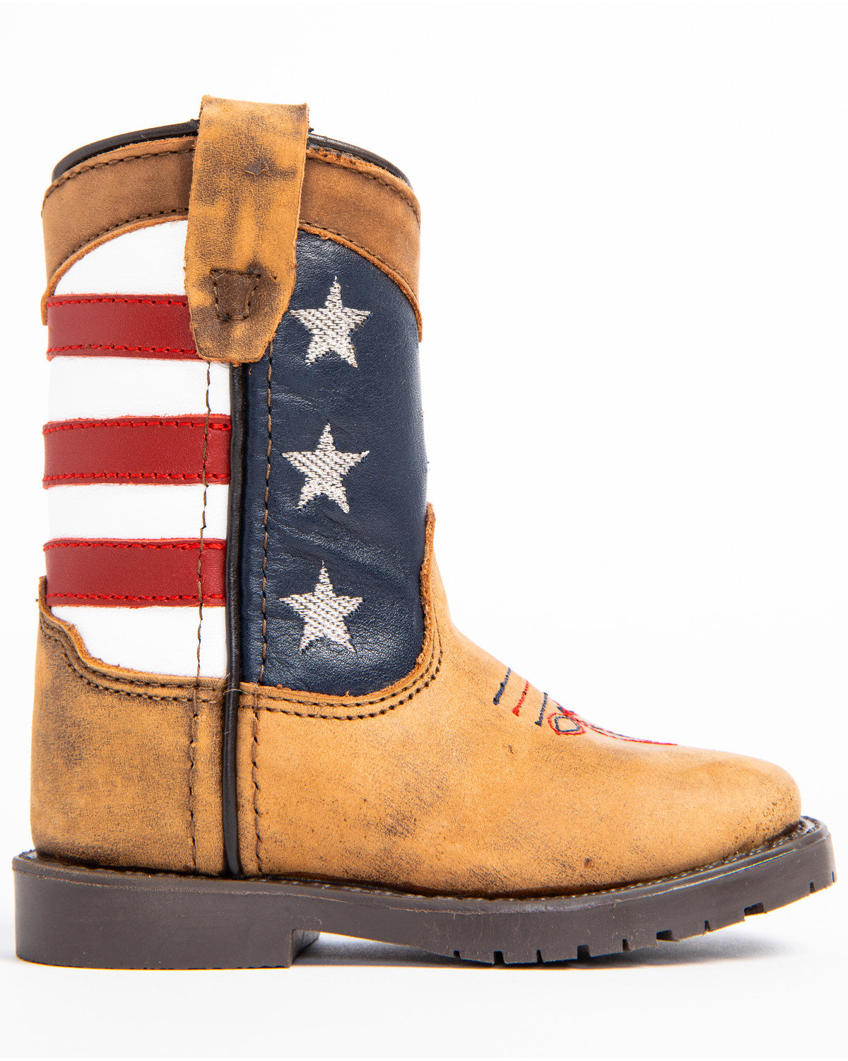 Toddler Boys' USA Flag Western Boots - Broad Square Toe