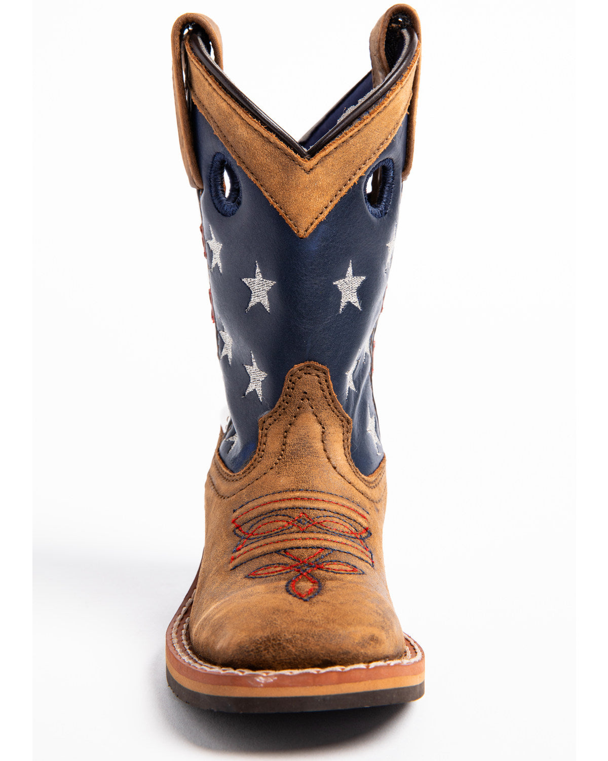 Boys' USA Flag Western Boots - Broad Square Toe