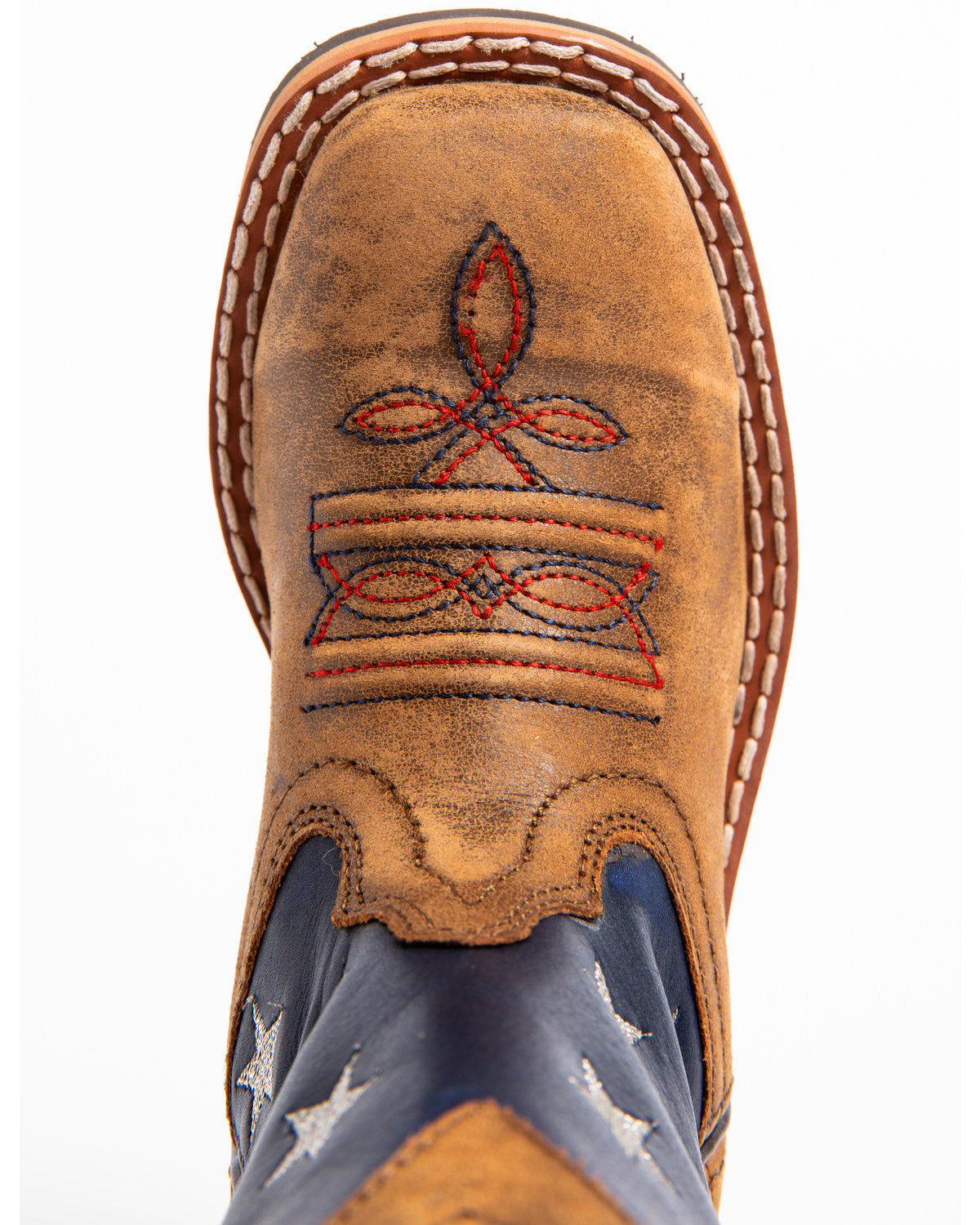 Boys' USA Flag Western Boots - Broad Square Toe