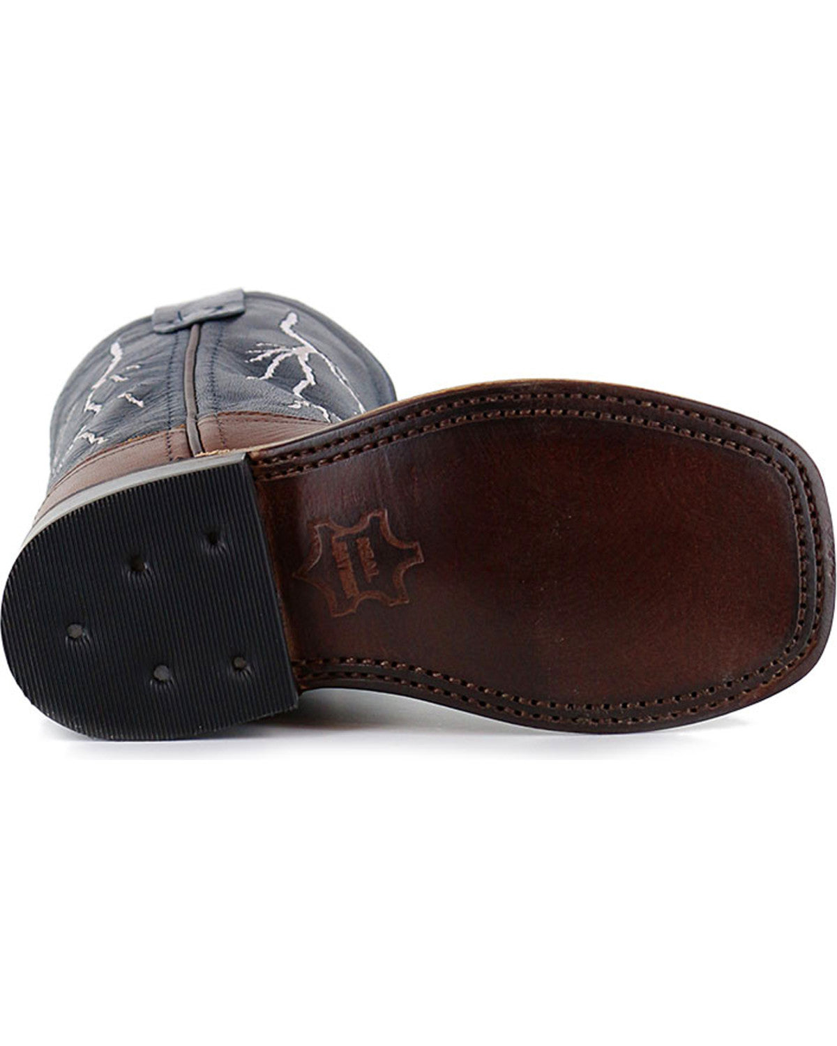 Boys' Lightening Embroidered Western Boots - Square Toe