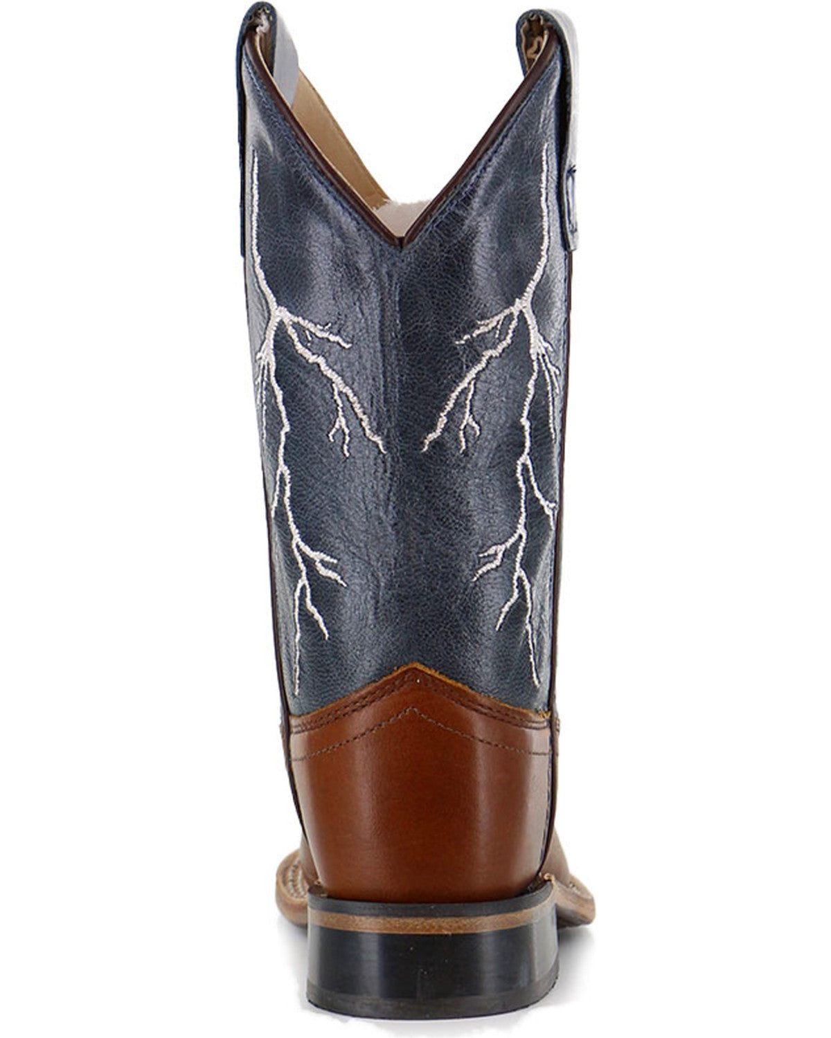Boys' Lightening Embroidered Western Boots - Square Toe