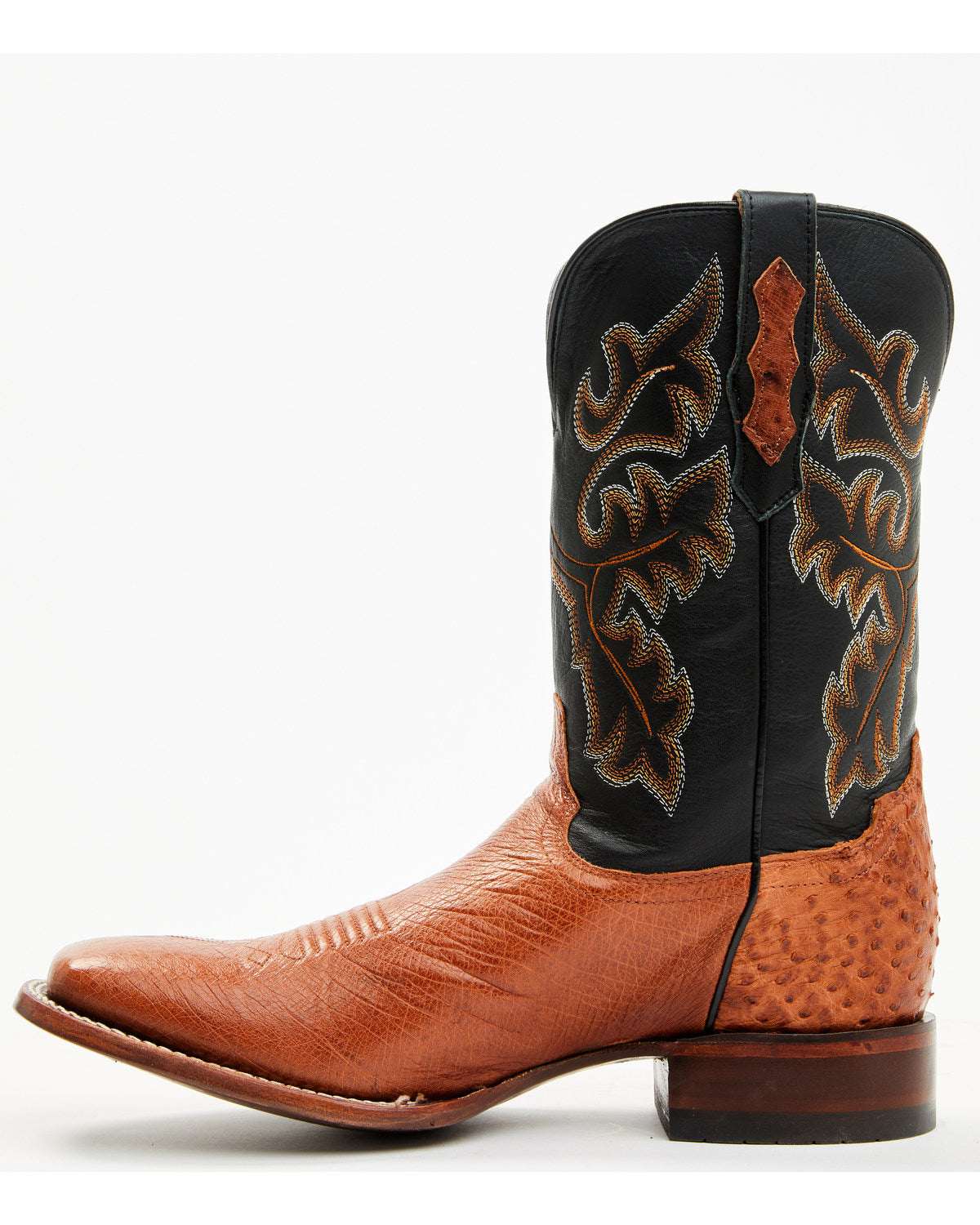 Men's Exotic Ostrich Western Boots - Broad Square Toe