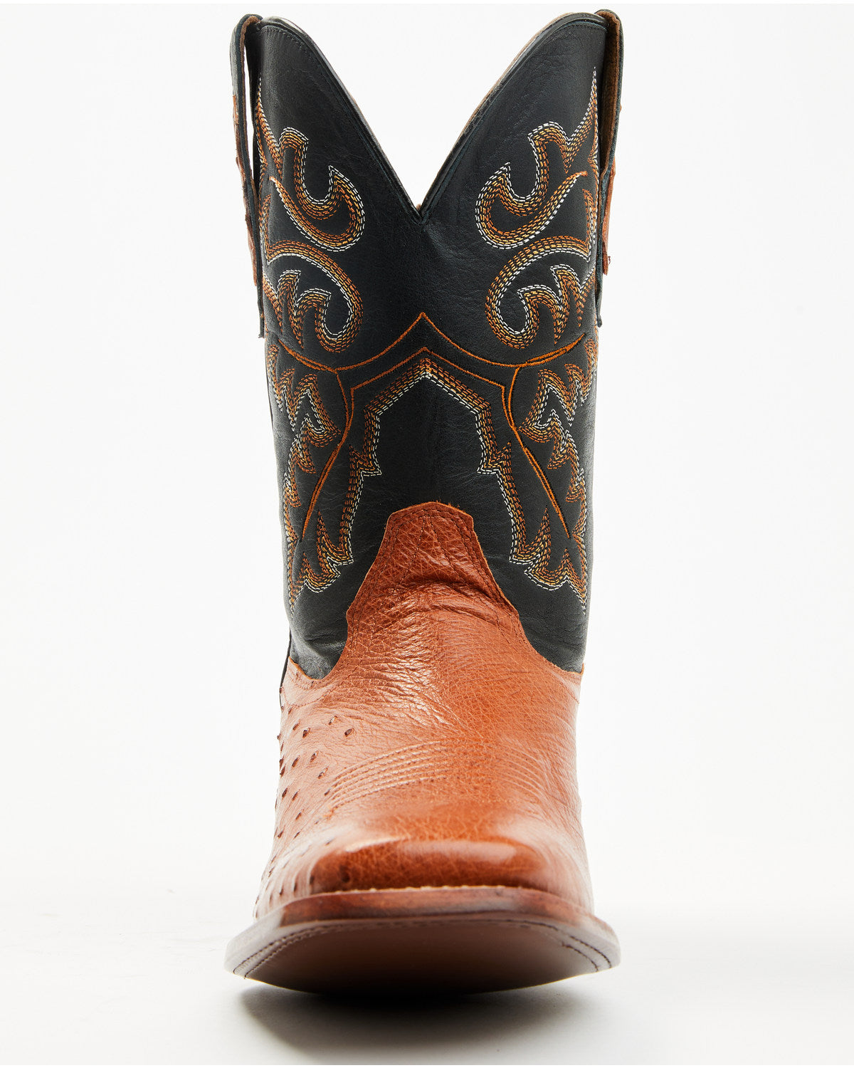 Men's Exotic Ostrich Western Boots - Broad Square Toe