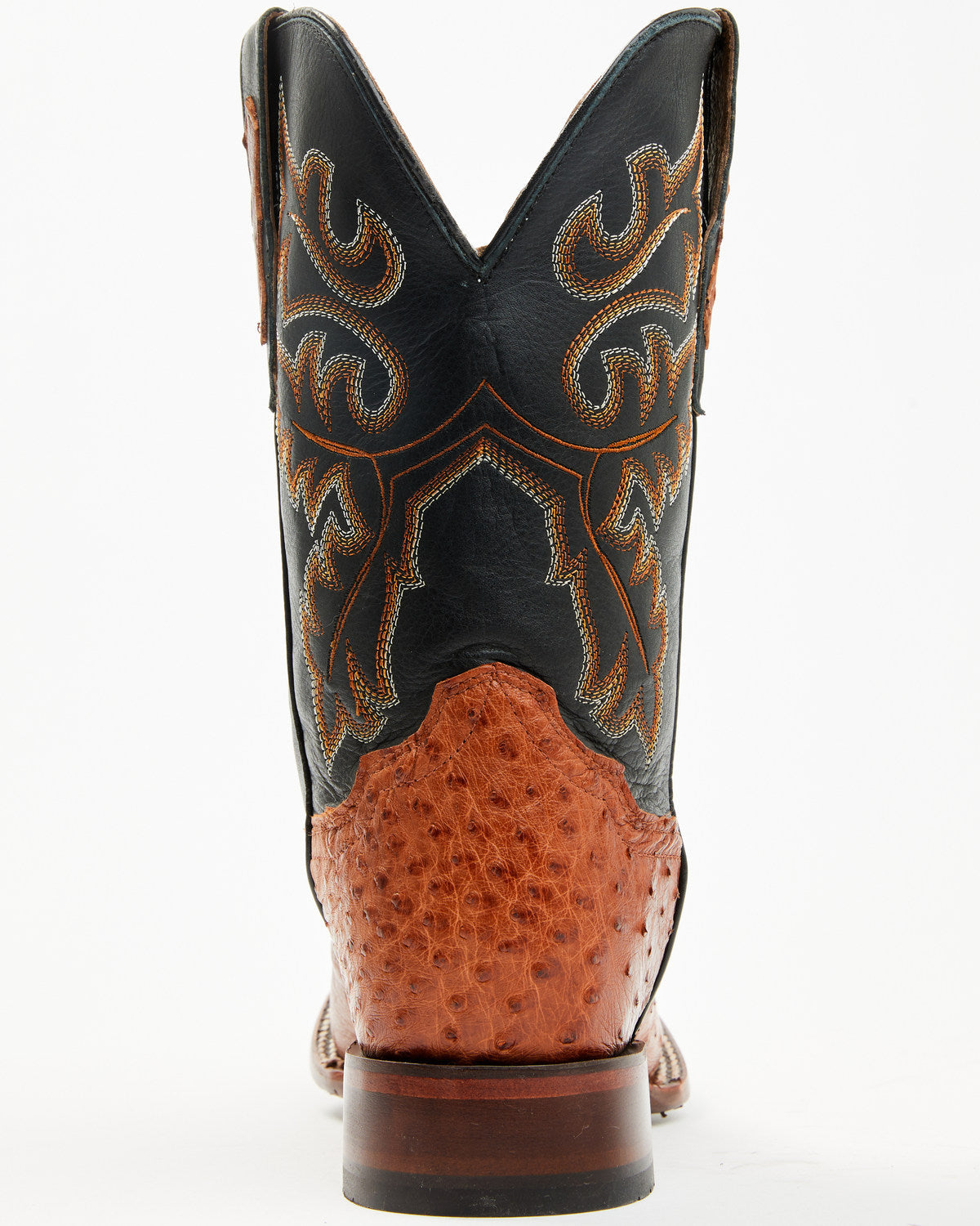 Men's Exotic Ostrich Western Boots - Broad Square Toe