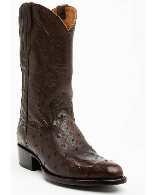 Black 1978® Men's Chapman Exotic Full-Quill Ostrich Western