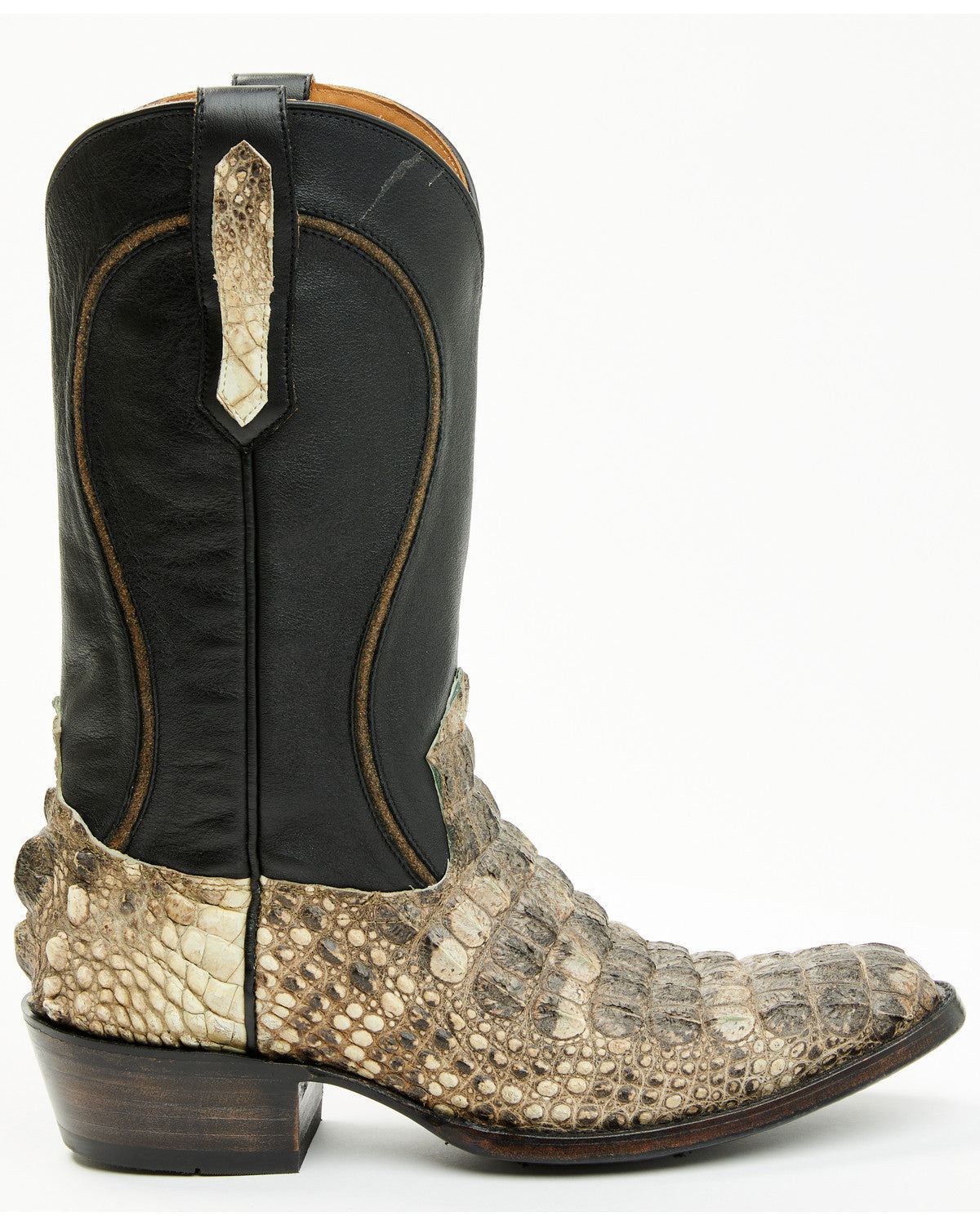 Black 1978® Men's Tillman Exotic Hornback Alligator Western