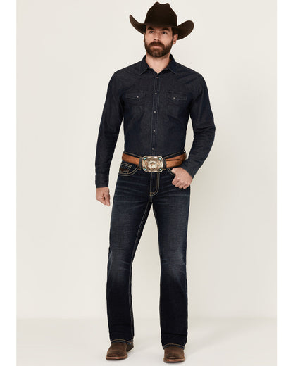 Men's Night Ranger Wash Wyatt Slim Bootcut Stretch Denim Je