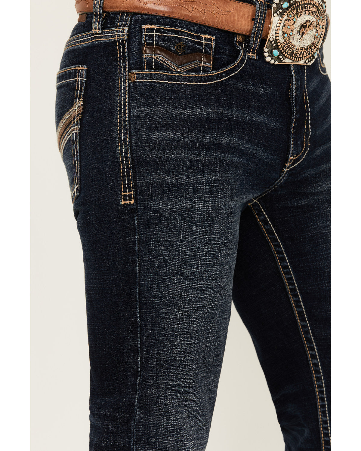 Men's Night Ranger Wash Wyatt Slim Bootcut Stretch Denim Je