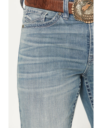 Men's Rattler Wash Wyatt Slim Bootcut Stretch Denim Jeans