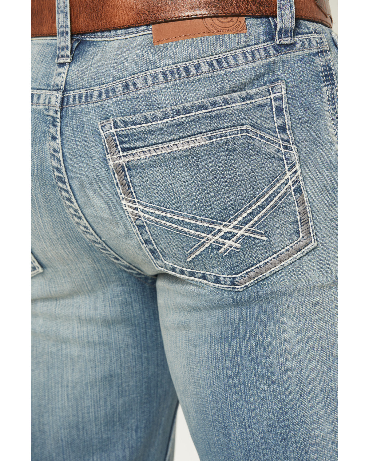 Men's Rattler Wash Wyatt Slim Bootcut Stretch Denim Jeans