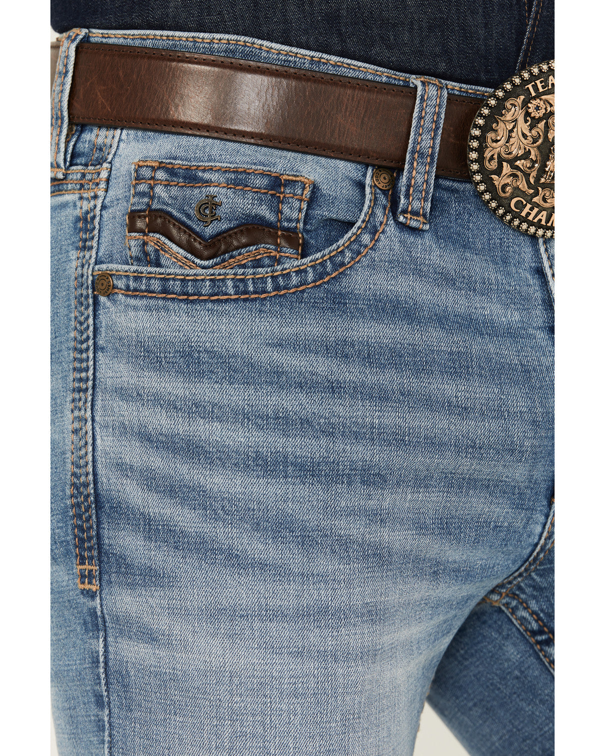 Men's Highland Wash Wyatt Slim Bootcut Stretch Denim Jeans