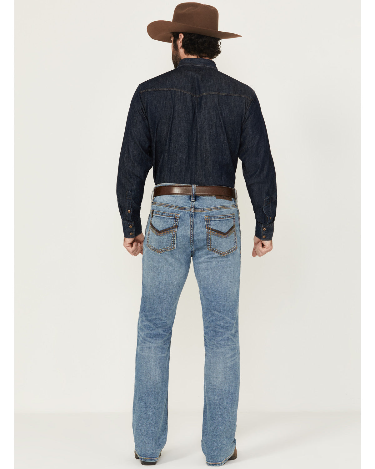 Men's Highland Wash Wyatt Slim Bootcut Stretch Denim Jeans