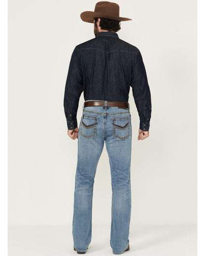 Men's Highland Wash Wyatt Slim Bootcut Stretch Denim Jeans