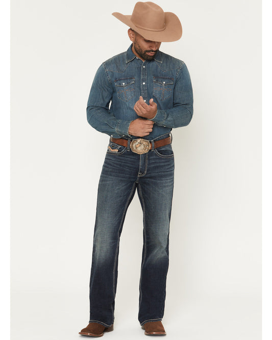 Men's Segundo Wash Duke Relaxed Bootcut Stretch Denim Jeans