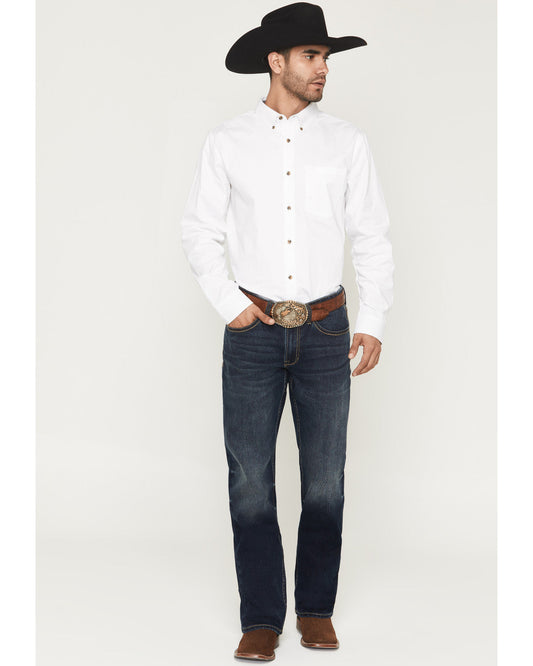 Men's Brock Wash Wyatt Slim Bootcut Stretch Denim Jeans