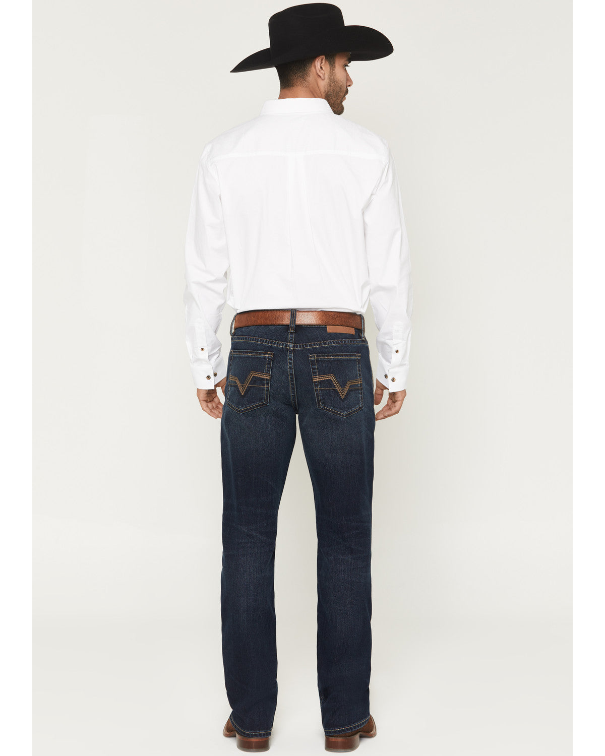 Men's Brock Wash Wyatt Slim Bootcut Stretch Denim Jeans