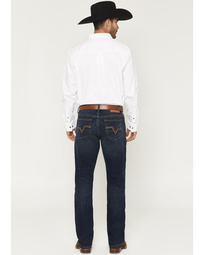 Men's Brock Wash Wyatt Slim Bootcut Stretch Denim Jeans