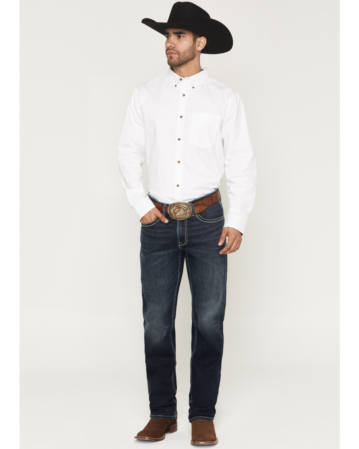 Men's Buster Wash Jackson Slim Straight Stretch Denim Jeans