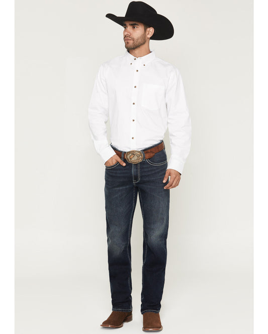 Men's Buster Wash Jackson Slim Straight Stretch Denim Jeans