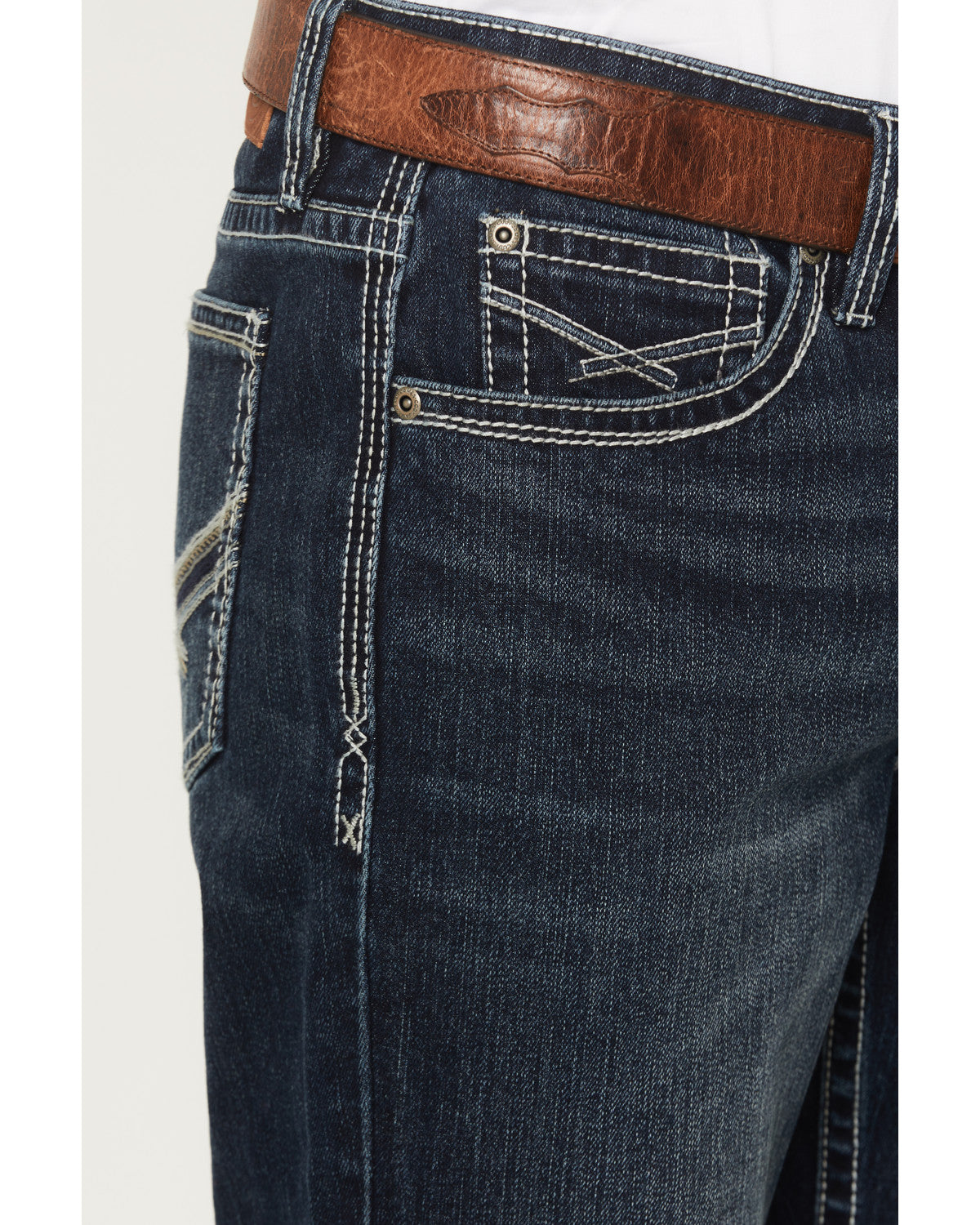 Men's Buster Wash Jackson Slim Straight Stretch Denim Jeans