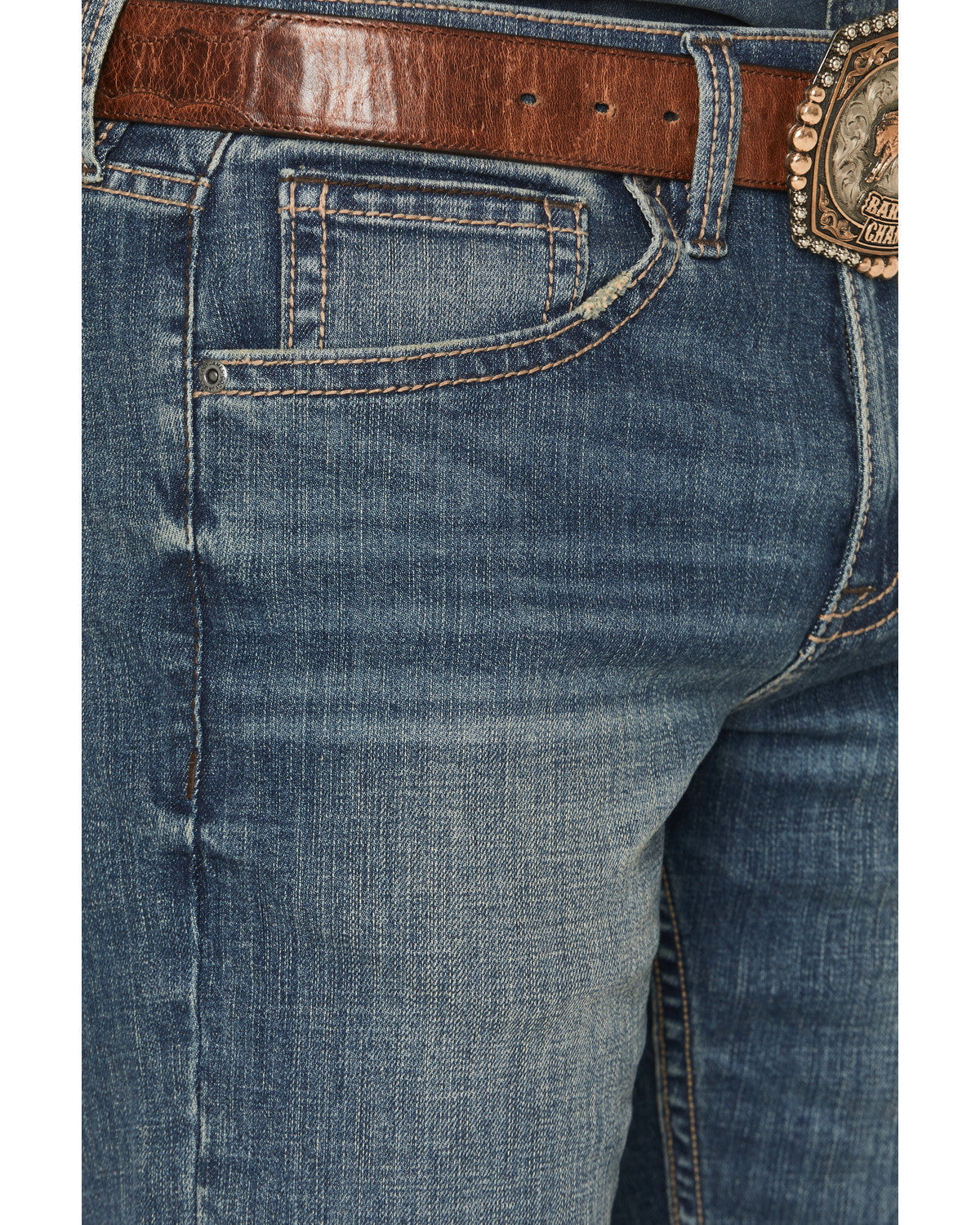 Men's Grullo Wash Wyatt Slim Bootcut Stretch Denim Jeans