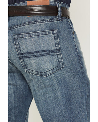 Men's Texas Wash Wyatt Slim Bootcut Stretch Denim Jeans