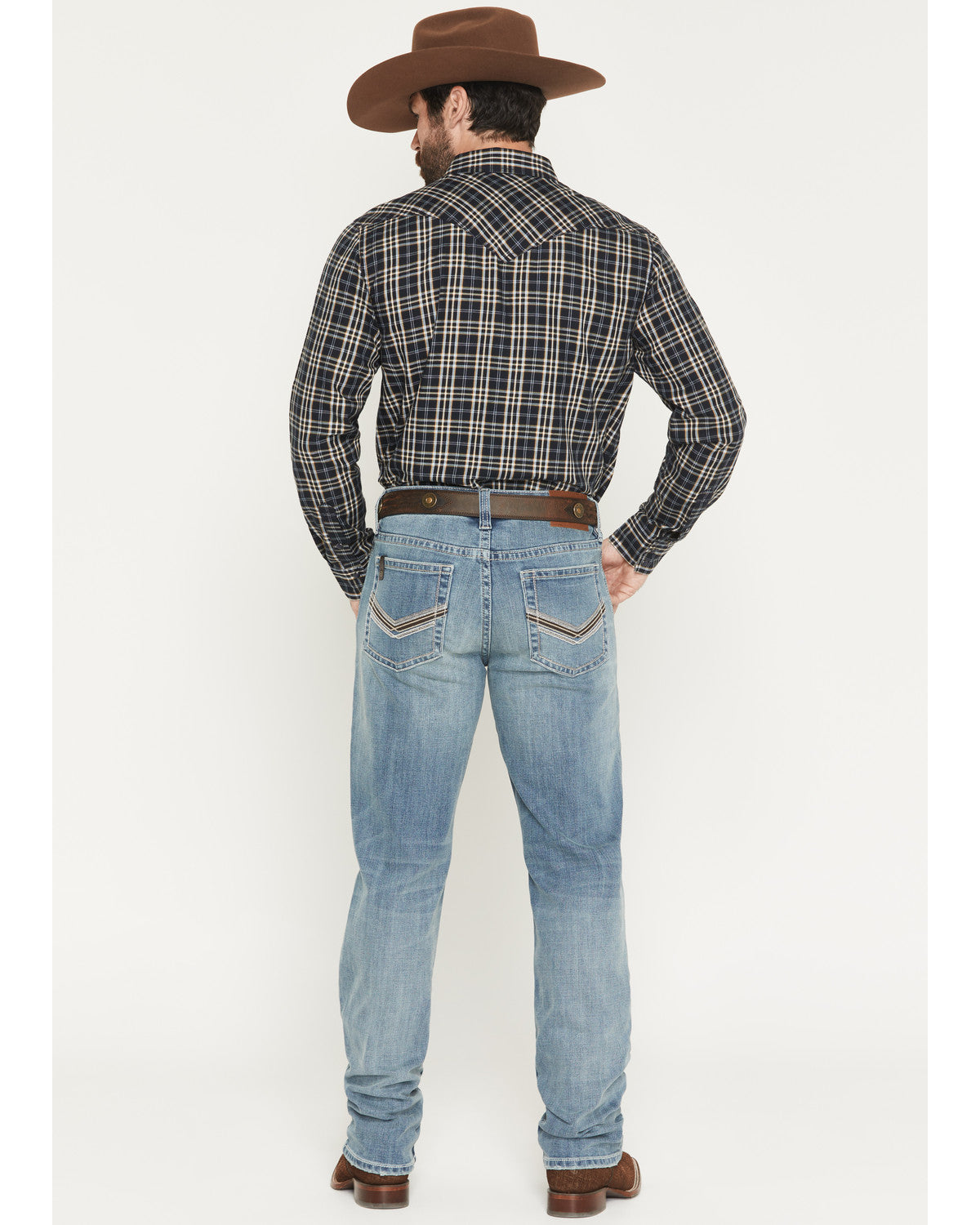 Men's Rowdy Wash Jackson Slim Straight Stretch Denim Jeans