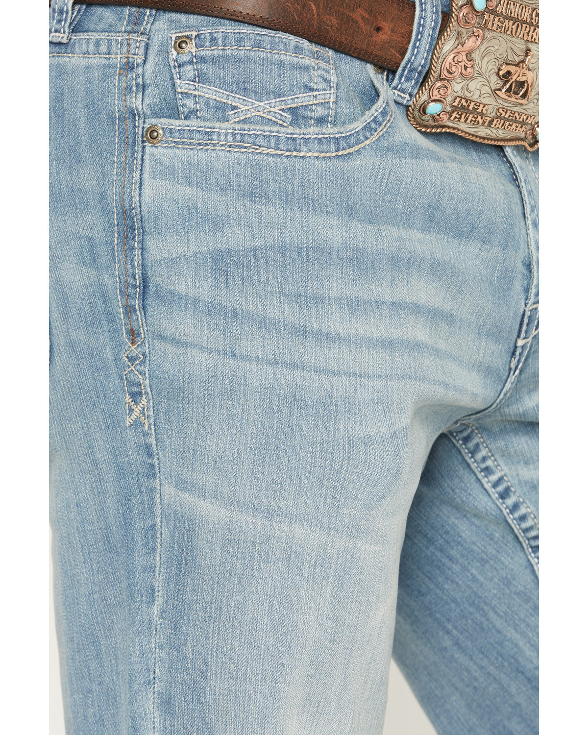Men's Crocket Wash Duke Relaxed Bootcut Stretch Denim Jeans