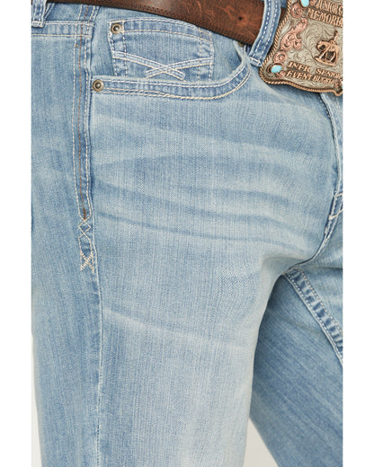 Men's Crocket Wash Duke Relaxed Bootcut Stretch Denim Jeans