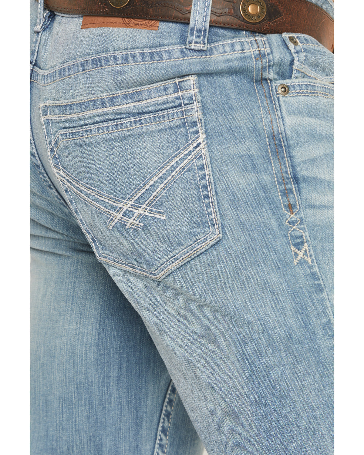 Men's Crocket Wash Duke Relaxed Bootcut Stretch Denim Jeans